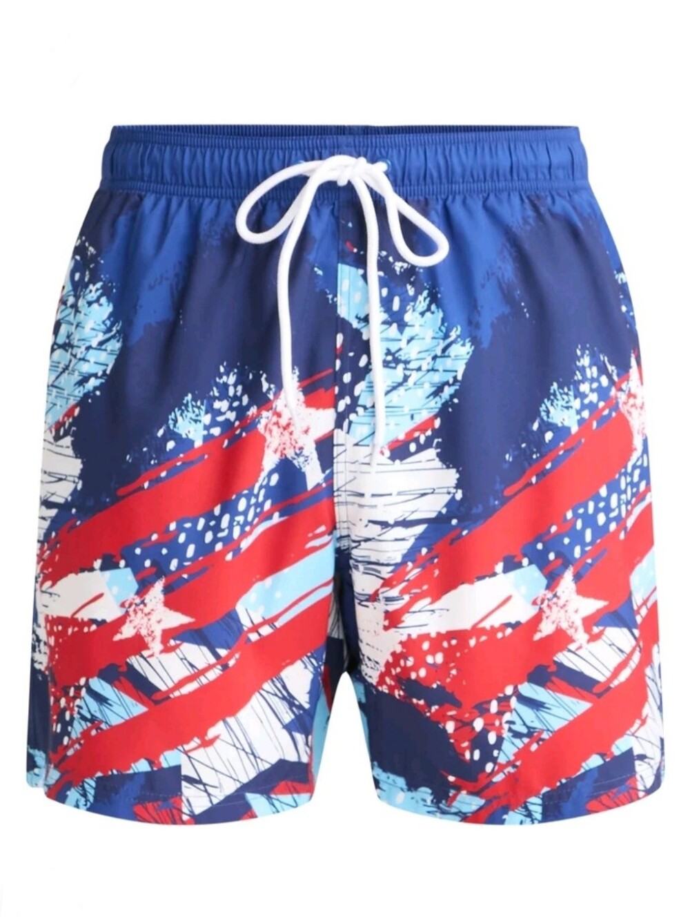 Way to Celebrate Men's 3X Americana Swim Trunks
